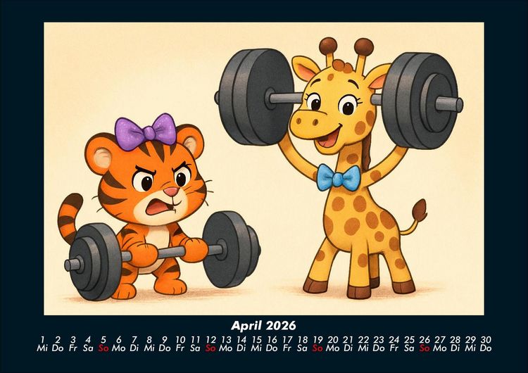 Produktbild: Tina & Nala bei den Olympischen Spielen 2026 Fotokalender DIN A4