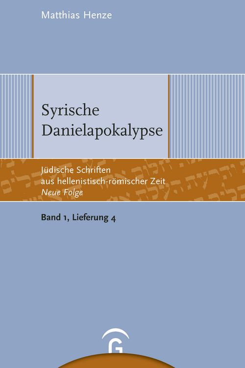 Produktbild: J&uuml;dische Schriften aus hellenistisch-r&ouml;mischer Zeit - Neue Folge... / Syrische Danielapokalypse