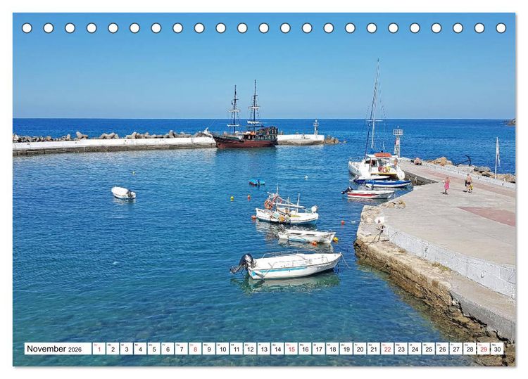 Produktbild: Idyllische H&auml;fen auf Kreta (Tischkalender 2026 DIN A5 quer), CALVENDO Monatskalender