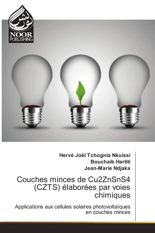 Produktbild: Couches minces de Cu2ZnSnS4 (CZTS) &eacute;labor&eacute;es par voies chimiques
