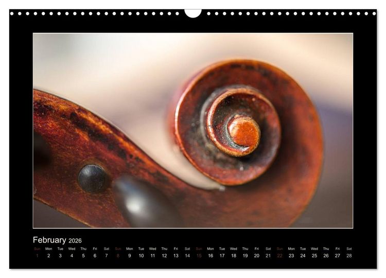 Produktbild: A violin only (Wall Calendar 2026 DIN A3 landscape), CALVENDO 12 Month Wall Calendar