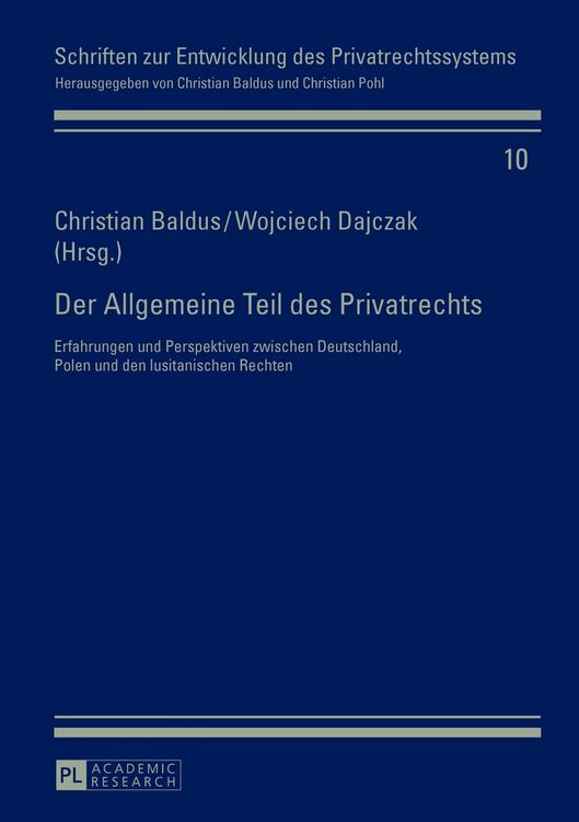 Produktbild: Der Allgemeine Teil des Privatrechts