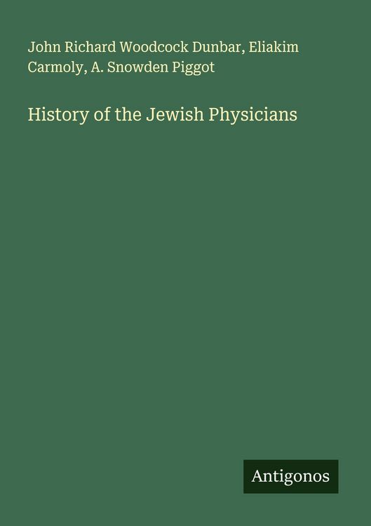Produktbild: History of the Jewish Physicians