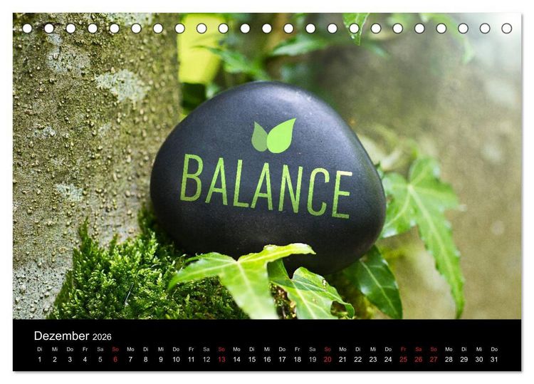 Produktbild: SPIRIT OF ZEN Meditation (Tischkalender 2026 DIN A5 quer), CALVENDO Monatskalender