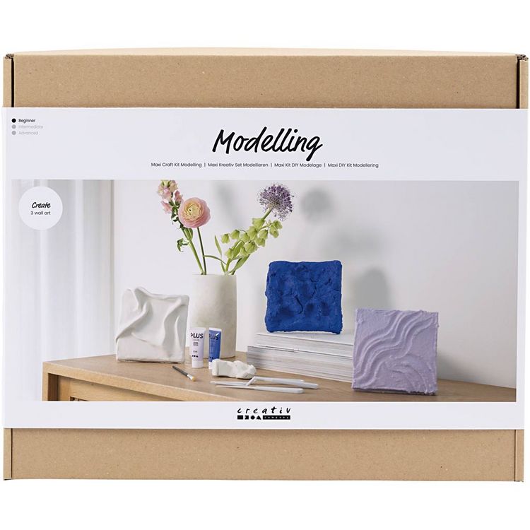 Produktbild: Creativ Company DIY Sets Modellieren Maxi Kreativ Set Modellieren, Wandschmuck, Kreativ Box