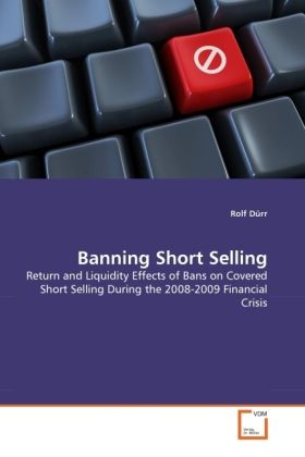 Produktbild: D&uuml;rr, R: Banning Short Selling