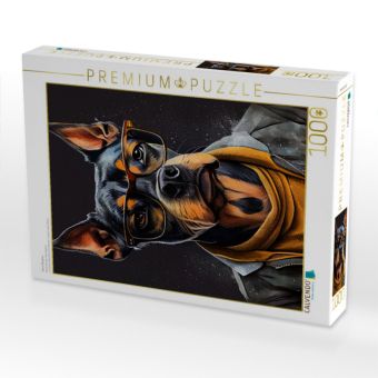 Produktbild: CALVENDO Puzzle Hund Shadow | 1000 Teile Lege-Gr&ouml;&szlig;e 64x48cm Foto-Puzzle f&uuml;r gl&uuml;ckliche Stunden