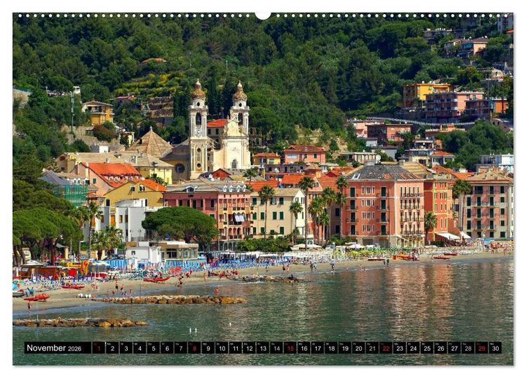 Produktbild: Riviera di Ponente (hochwertiger Premium Wandkalender 2026 DIN A2 quer), Kunstdruck in Hochglanz