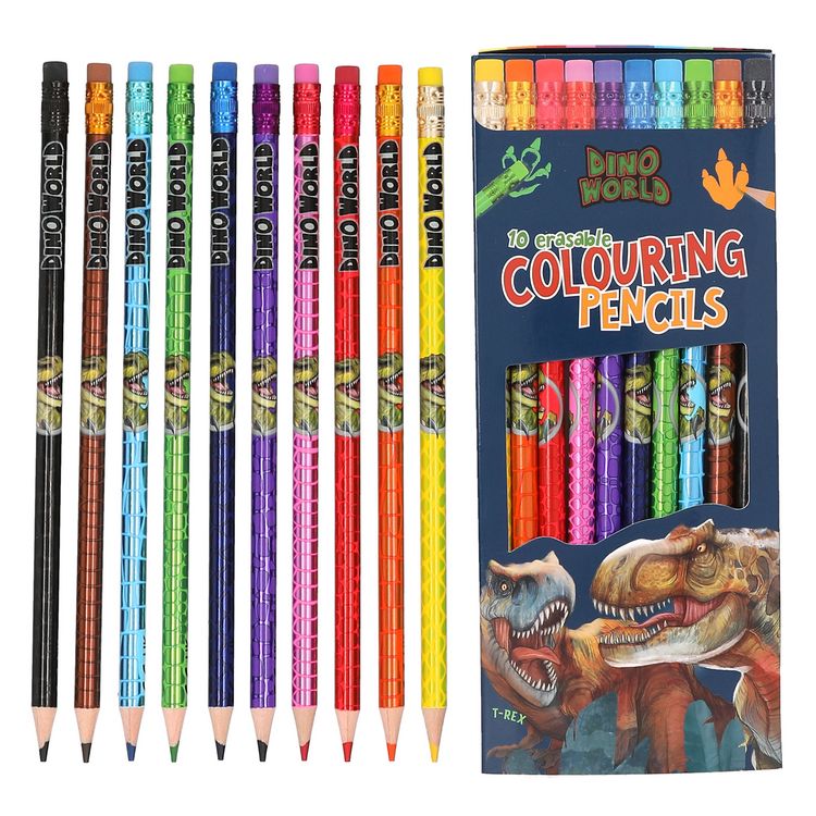Produktbild: Dino World Radierbare Buntstifte