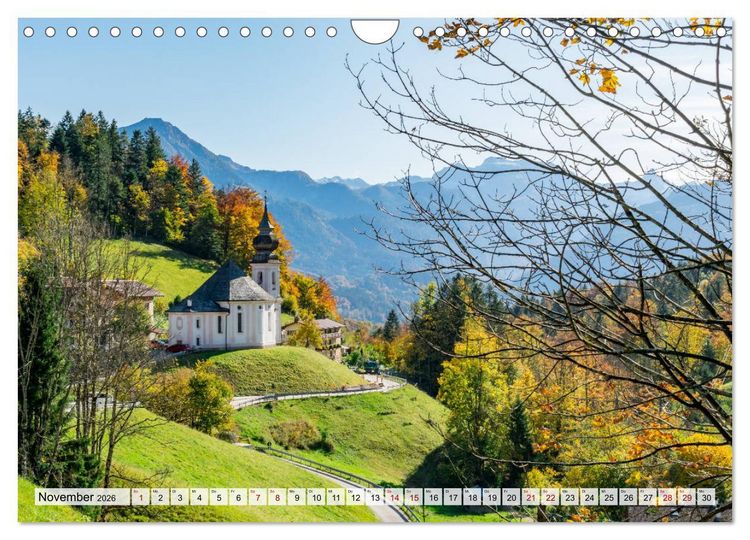 Produktbild: Wanderparadies Bayerische Alpen (Wandkalender 2026 DIN A4 quer), CALVENDO Monatskalender