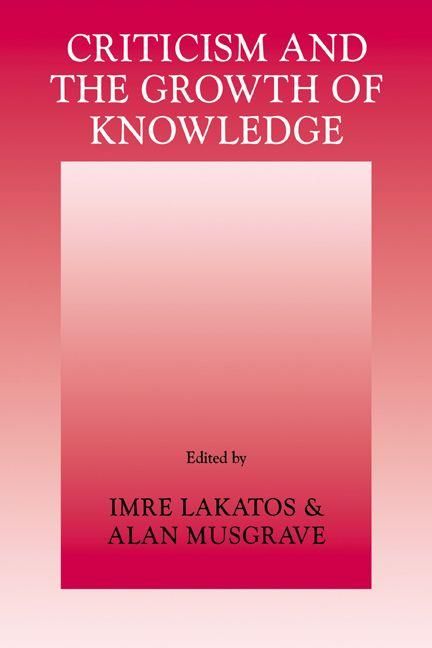 Produktbild: Criticism and the Growth of Knowledge