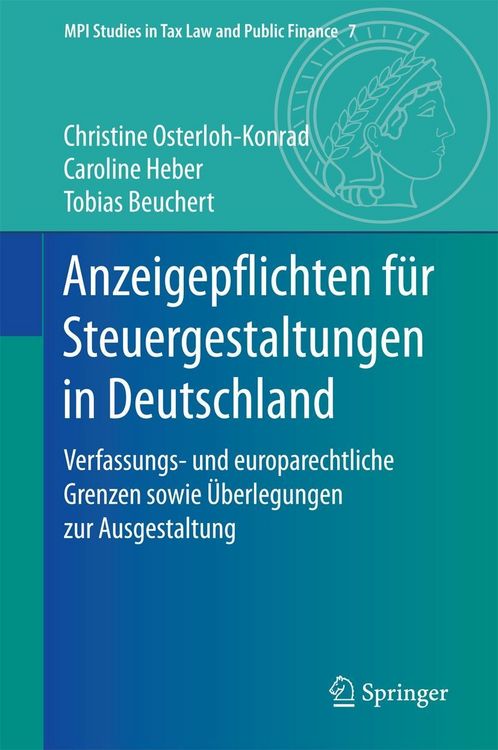 Produktbild: Anzeigepflichten f&uuml;r Steuergestaltungen in Deutschland