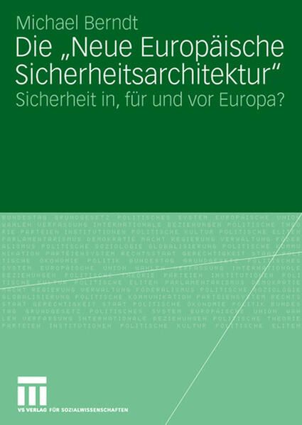 Produktbild: Die "Neue Europ&auml;ische Sicherheitsarchitektur"