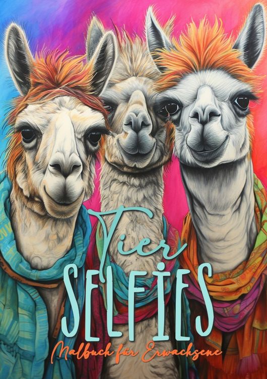 Produktbild: Tier Selfies Malbuch f&uuml;r Erwachsene
