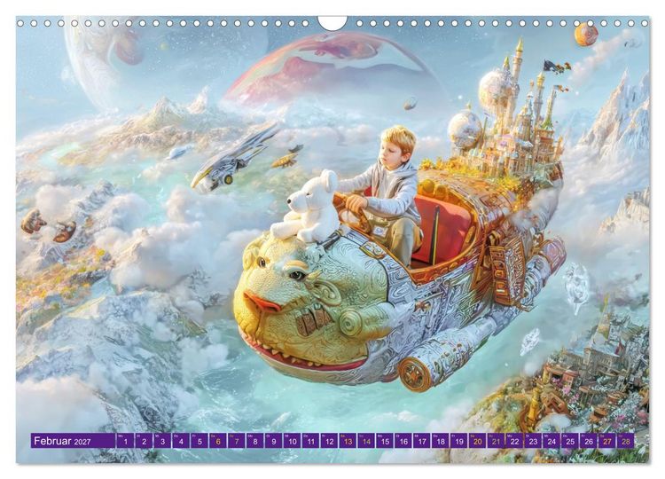 Produktbild: Meine verr&uuml;ckte Welt - Kinderwelten (Wandkalender 2027 DIN A3 quer), CALVENDO Monatskalender