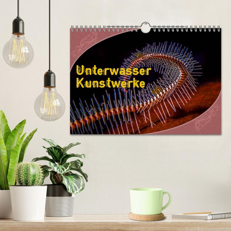 Produktbild: Unterwasser Kunstwerke (Wandkalender 2026 DIN A4 quer), CALVENDO Monatskalender