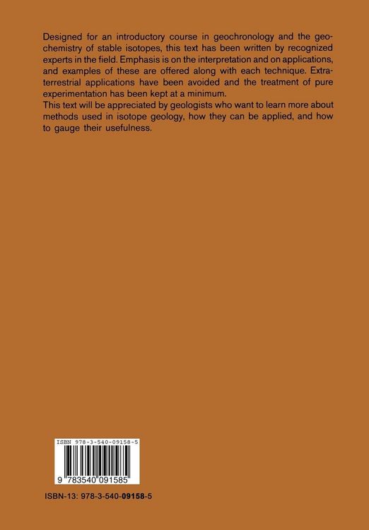 Produktbild: Lectures in Isotope Geology