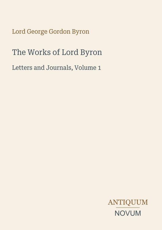 Produktbild: The Works of Lord Byron