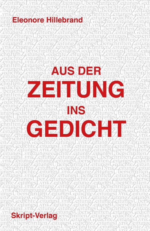 Produktbild: Aus der Zeitung ins Gedicht