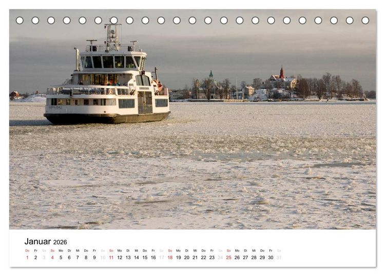 Produktbild: Finnland: Land der 1000 Seen (Tischkalender 2026 DIN A5 quer), CALVENDO Monatskalender