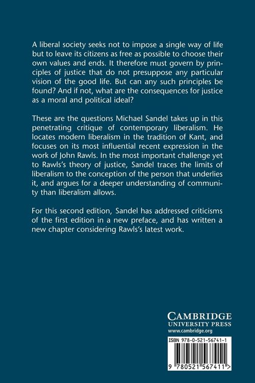 Produktbild: Liberalism and the Limits of Justice