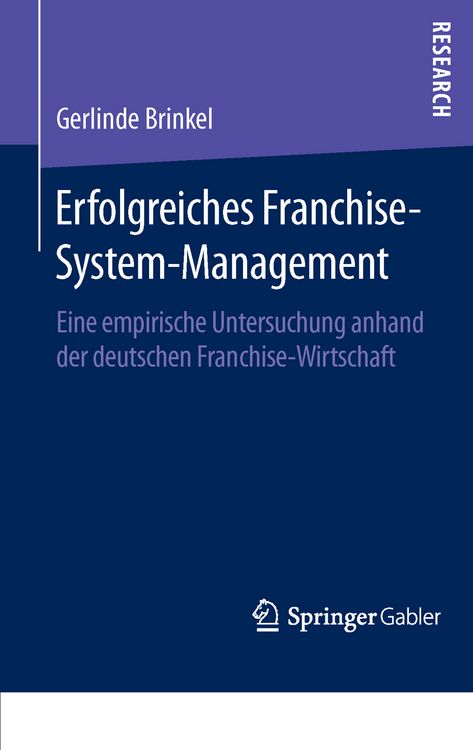Produktbild: Erfolgreiches Franchise-System-Management