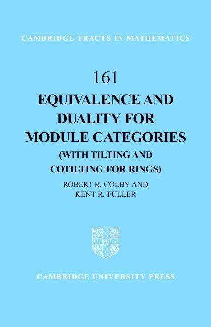 Produktbild: Equivalence and Duality for Module Categories (with Tilting and Cotilting for Rings)