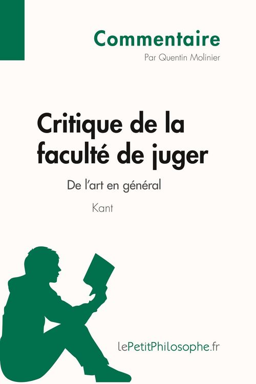Produktbild: Critique de la facult&eacute; de juger de Kant - De l'art en g&eacute;n&eacute;ral (Commentaire)