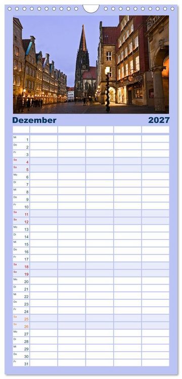 Produktbild: Familienplaner 2027 - Magisches M&uuml;nster mit 5 Spalten (Wandkalender, 21 x 45 cm) CALVENDO
