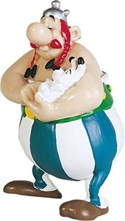 Produktbild: Plastoy PLA60502 - Asterix: Obelix mit Idefix, Figur, Sammlerfigur, ca. 10 cm