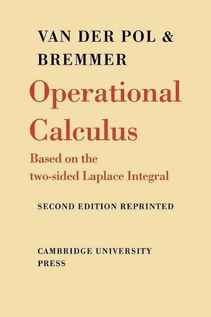 Produktbild: Operational Calculus