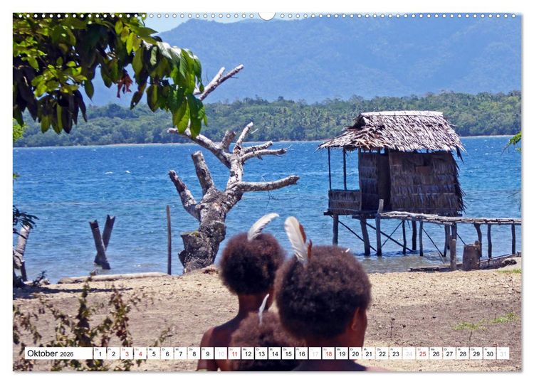 Produktbild: Papua-Neuguinea Geheimnisvolle Inselwelt (Wandkalender 2026 DIN A2 quer), CALVENDO Monatskalender