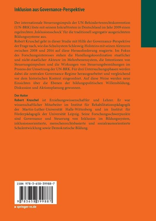 Produktbild: Inklusion aus Governance-Perspektive