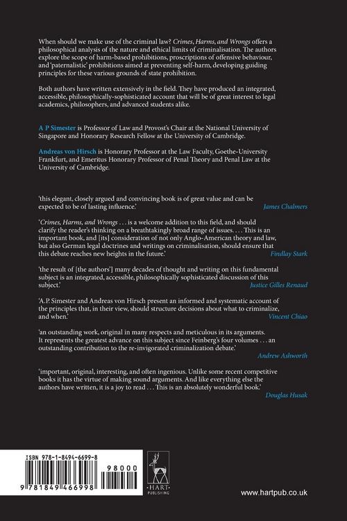 Produktbild: Crimes, Harms, and Wrongs