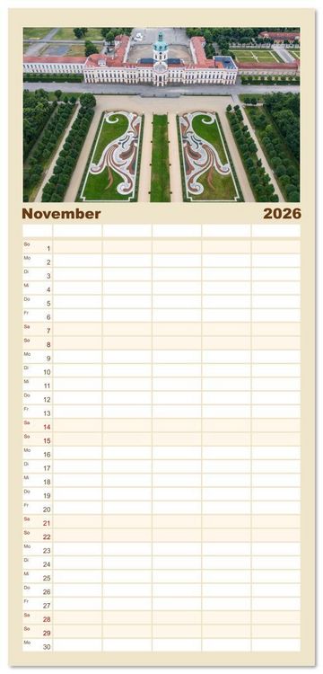 Produktbild: Familienplaner 2026 - Berlin - Reise durch die deutsche Geschichte mit 5 Spalten (Wandkalender, 21 x 45 cm) CALVENDO