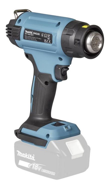 Produktbild: Makita DHG181ZK Akku-Hei&szlig;luftgebl&auml;se ohne Akku, ohne Ladeger&auml;t, inkl. Koffer