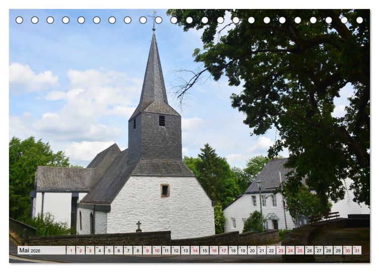 Produktbild: Kirchen und Kapellen rund um Simmerath (Tischkalender 2026 DIN A5 quer), CALVENDO Monatskalender