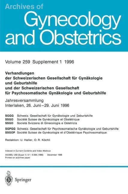 Produktbild: Verhandlungen der Schweizerischen Gesellschaft f&uuml;r Gyn&auml;kologie und Geburtshilfe und der Schweizerischen Gesellschaft f&uuml;r Psychosomatische Gyn&auml;kologie