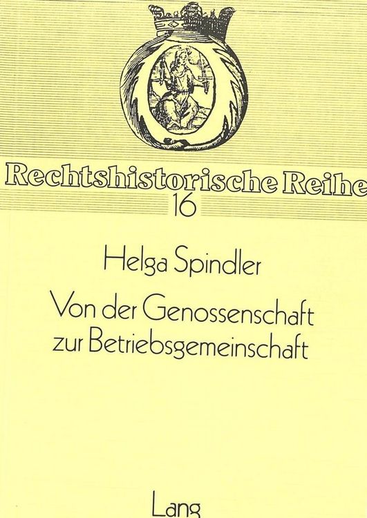 Produktbild: Von der Genossenschaft zur Betriebsgemeinschaft
