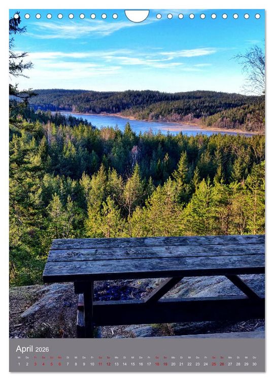 Produktbild: Schweden - Wandern in V&auml;sterg&ouml;tland (Wandkalender 2026 DIN A4 hoch), CALVENDO Monatskalender