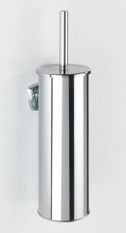 Produktbild: WC-Garnitur Mod. Basic, geschlossen, aus rostfreiem, gl&auml;nzendem Edelstahl