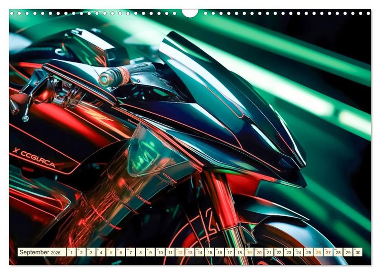 Produktbild: Blickpunkt Motorrad Sch&ouml;nheit im Design (Wandkalender 2026 DIN A3 quer), CALVENDO Monatskalender