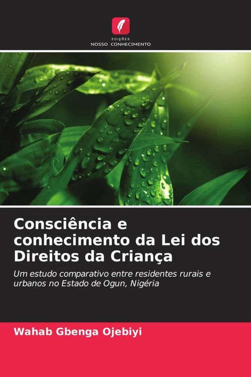 Produktbild: Consci&ecirc;ncia e conhecimento da Lei dos Direitos da Crian&ccedil;a