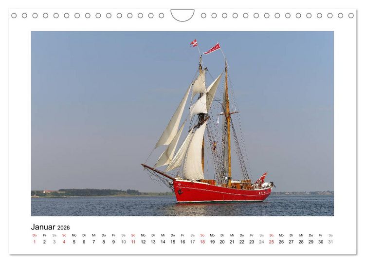 Produktbild: Segelschiffe auf dem Limfjord (Wandkalender 2026 DIN A4 quer), CALVENDO Monatskalender