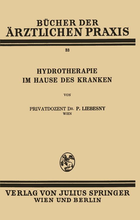 Produktbild: Hydrotherapie im Hause des Kranken