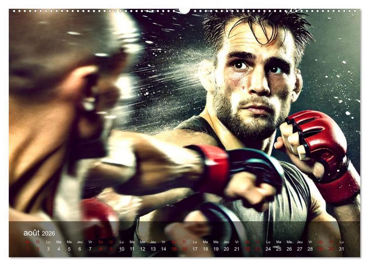 Produktbild: MMA - Mixed Martial Arts France (Calendrier mural 2026 DIN A2 vertical) calendrier de bureau