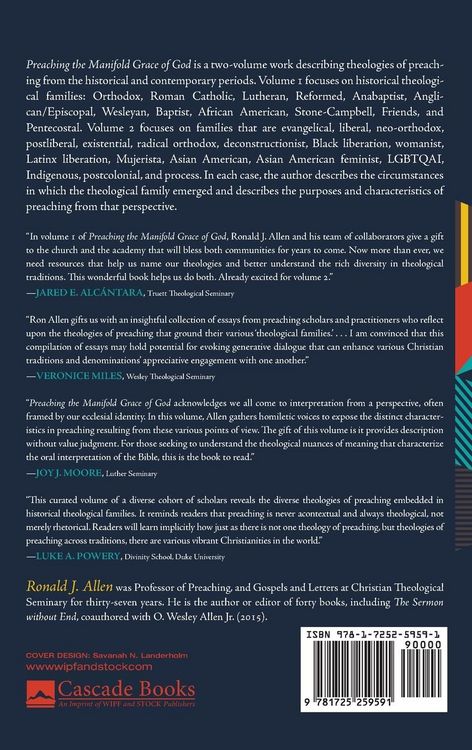 Produktbild: Preaching the Manifold Grace of God, Volume 1