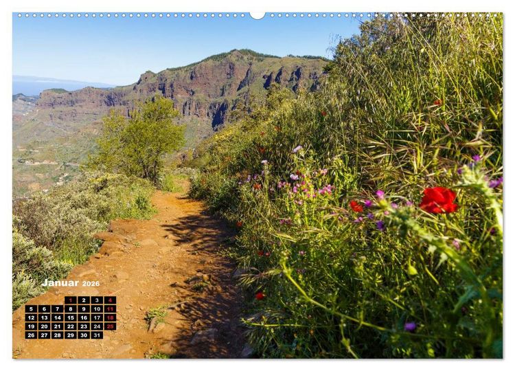 Produktbild: Auf Schusters Rappen... Gran Canaria (Wandkalender 2026 DIN A2 quer), CALVENDO Monatskalender