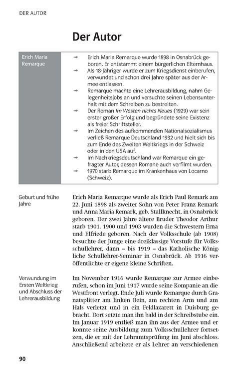 Produktbild: Lekt&uuml;rehilfen "Im Westen nichts Neues"