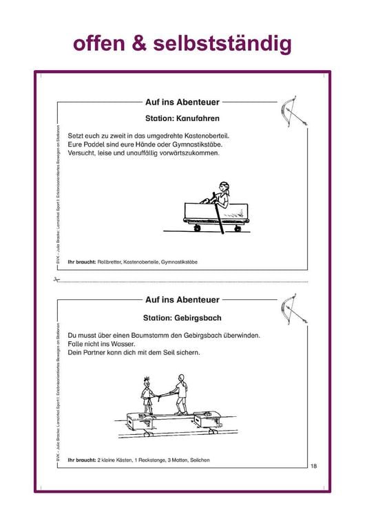 Produktbild: Lernzirkel Sport I: Erlebnisorientiertes Bewegen an Stationen